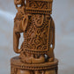 Sandalwood Detailed Carved Royal Elephant King Safari Statue - Malji Arts