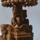 Sandalwood Detailed Carved Royal Elephant King Safari Statue - Malji Arts