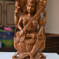 Sandalwood Hindu Goddess Saraswati Fine Hand Carved Statue - Malji Arts