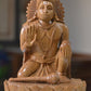 Sandalwood Unique Lord Hanuman Statue On Lotus - Malji Arts