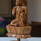 Sandalwood Unique Lord Hanuman Statue On Lotus - Malji Arts