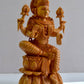 Wooden Fine Hand Carved Laxmi Statue - Malji Arts