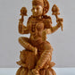 Wooden Fine Hand Carved Laxmi Statue - Malji Arts
