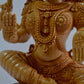 Wooden Fine Hand Carved Laxmi Statue - Malji Arts