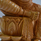 Wooden Fine Hand Carved Laxmi Statue - Malji Arts