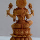 Wooden Fine Hand Carved Laxmi Statue - Malji Arts