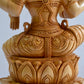 Wooden Fine Hand Carved Laxmi Statue - Malji Arts