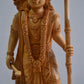 Wooden Standing Ayodhya Temple Rama Statue - Malji Arts