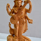 Wooden Special Carved Standing Goddess Saraswati Statue - Malji Arts