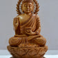 Wooden Hand Carved Meditation Buddha Statue - Malji Arts
