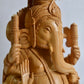 17" inch Wooden Large Special Smiling Lord Ganesha Chatri Round - Malji Arts