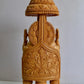 17" inch Wooden Large Special Smiling Lord Ganesha Chatri Round - Malji Arts