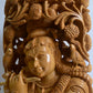 18" Inch Large Wooden Lord Krishna Sitting Under Tree - Malji Arts
