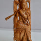 Authentic Aged Mysore Sandalwood Beautiful Krishna Sitting Statue - Malji Arts