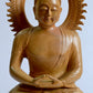 Wooden Calm Face Fine Carved Buddha Meditation Statue - Malji Arts