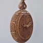 Sandalwood Carved Opening Pocket Watch Collective Piece - Malji Arts
