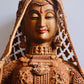 Sandalwood fine Carved Art Piece Rajasthani Lady - Malji Arts