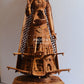 Sandalwood fine Carved Art Piece Rajasthani Lady - Malji Arts