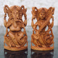 Combo offer - Sandalwood Ganesha, Laxmi & Saraswati Statue - Malji Arts