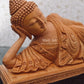 Wooden Fine Hand Carved Sleeping Buddha Statue - Malji Arts