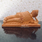 Wooden Fine Hand Carved Sleeping Buddha Statue - Malji Arts