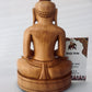 Wooden Hand Carved Mahaveer Bhagwan Statue - Malji Arts
