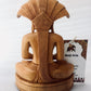Wooden Hand Carved Lord Parasnath Statue - Malji Arts