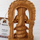 Wooden Hand Carved Fine Patanjali Statue - Malji Arts