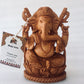Wooden Hand Carved Ganesha Statue - Malji Arts