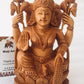 Wooden Hand Carved Goddess Laxmi Statue - Malji Arts