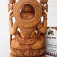 Wooden Hand Carved Goddess Laxmi Statue - Malji Arts