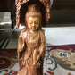 Sandalwood Standing Buddha Statue Under Tree - Malji Arts