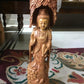 Sandalwood Standing Buddha Statue Under Tree - Malji Arts