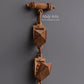 Sandalwood Carved Pocket Watch Showpiece - Malji Arts