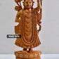 Fine Wood Carved Lord Shri Nath Ji Statue - Malji Arts