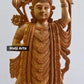 Fine Wood Carved Lord Shri Nath Ji Statue - Malji Arts