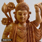Fine Wood Carved Lord Shri Nath Ji Statue - Malji Arts