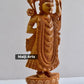 Fine Wood Carved Lord Shri Nath Ji Statue - Malji Arts