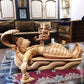 Wooden Sleeping Lord Vishnu Fine Carved Statue - Malji Arts