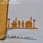 Sandalwood Miniature Carved Peapod Bean Features The Makkah Madina Inside - Malji Arts