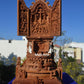 Sandalwood Miniature Altarpiece with the Crucifixion - Malji Arts