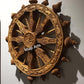 Sandalwood Dharam CHAKRA Rare Wall Hanging Artwork - Malji Arts