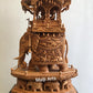 Big Size Wooden Fine Carved Ambabari Royal Safari - Malji Arts