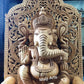 Wooden Fine Carved Ganesha with Jali Work - Malji Arts