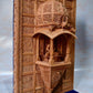 Sandalwood Carved Lord Mahaveera Jainism Jharokha with 14 Opening Lids - Malji Arts