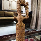 Sandalwood Hand Carved Decorative Indian Small Sword - Malji Arts