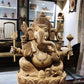 6 Hands Ganesha Sitting Fine Carved Statue - Malji Arts