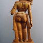 Wooden Royal Antique Standing Indian Lady Statue - Malji Arts
