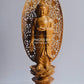 Wooden Hand Carved Chinese Walking Buddha - Malji Arts