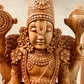 Wooden Fine Carved TIRUPATI BALAJI Statue - Malji Arts